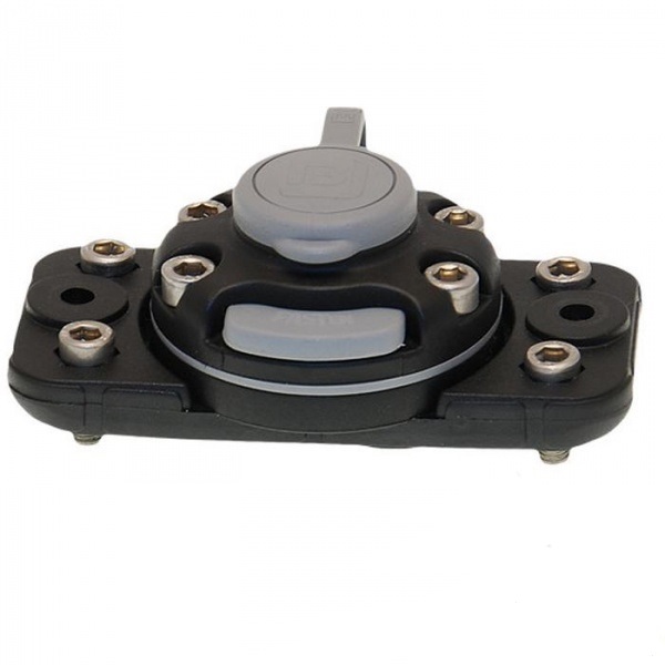 Замок FASTEN із монтажним майданчиком для встановлення на жорсткий борт (FFr444) (01.01.003.03.01) чорний