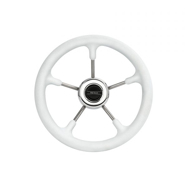 Рульове колесо Pretech 32 см, нержавіюча сталь біле (Pretech W)