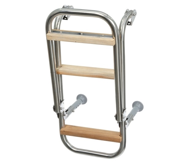 Сходи Sumar 250х800мм, з дерев'яними сходами,3 сходинки (1041)