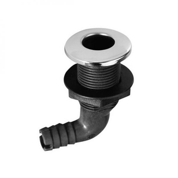 Зливний штуцер RYE із нержавіючим ковпачком, зігнутий, діаметр 1-1/8 (03472828)