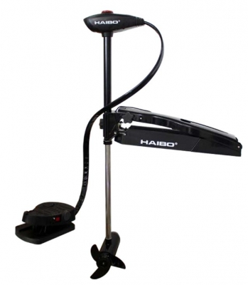 Човновий електромотор Haibo WFT54DG (чорний) носовий 12В солона вода (WFT54DG black)