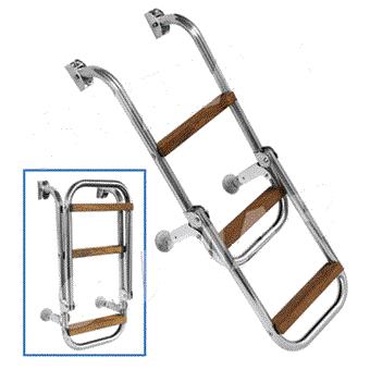 Сходи Sumar 250х800мм, з дерев'яними сходами,3 сходинки (1041)