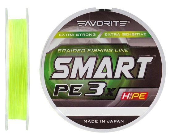 Шнур Favorite Smart PE 3x 150m (fl.yellow)