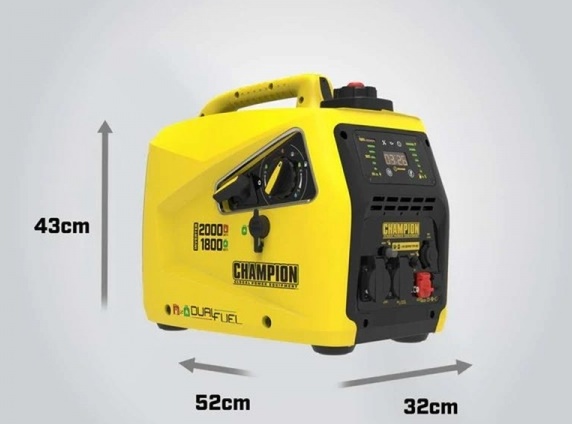 Інверторний двопаливний генератор Champion 82001I-DF-EU 2.0 кВт