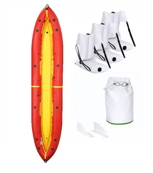 Байдарка Ладья Чайка ЛБ-480-3 комфорт жовто-червона