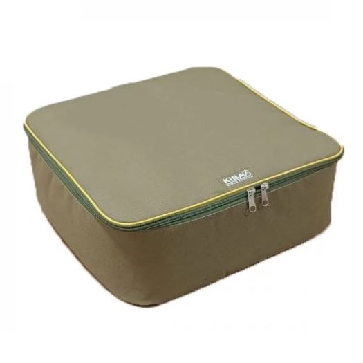 Сумка Kibas для 4 котушок 5000-10000 жорстка, колір хакі (SK-KS393814-4H)