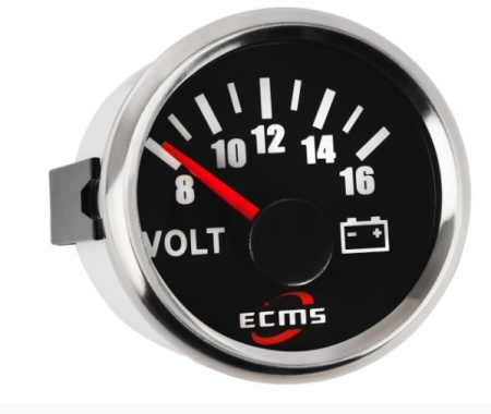 Вольтметр ECMS PMV2-BS-8-16, діаметр 52мм (800-00059)