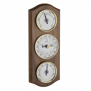 Метеостанція TFA "Classic" дуб, d=70/80/70 мм, 275х105 мм (20100001)
