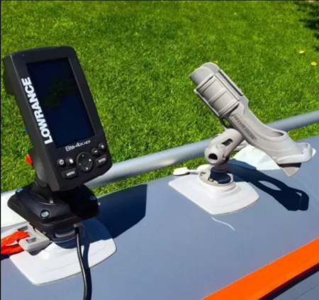 Тримач вудилища FASTEN із набором для встановлення на надувний борт (HTp225) (01.03.001.06.01) чорний