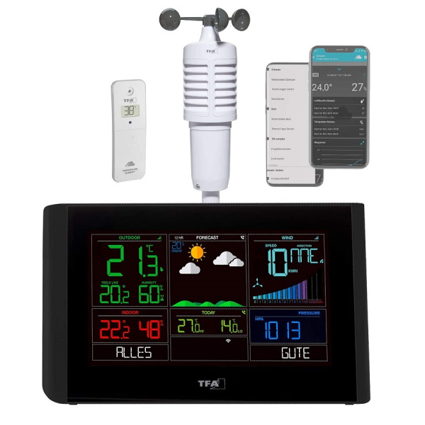 Метеостанція TFA з WiFi "View Breeze", 229x27x137 мм (35800101)