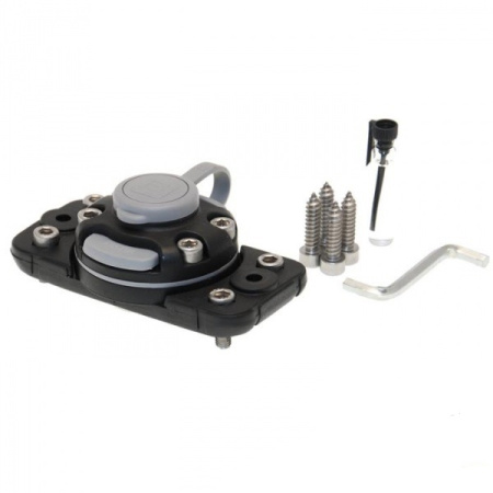 Замок FASTEN із монтажним майданчиком для встановлення на жорсткий борт (FFr444) (01.01.003.03.01) чорний