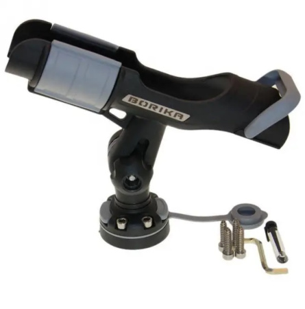 Тримач вудилища FASTEN із набором для встановлення на жорсткий борт (HTb213) (01.03.001.02.01) чорний