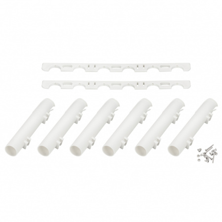 Тримач для 6-ти вудок Easterner пластиковий, білий (C12718-S)