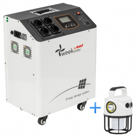 Зарядна станція Weekender by Must HBP18-2024 1.2KW 1920WH LiFePO4 кількість циклів 5000 + ліхтар (HBP18-2024)