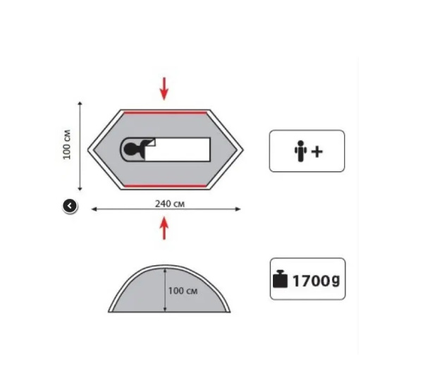 Намет Tramp Lite Hurricane олива (TLT-042)