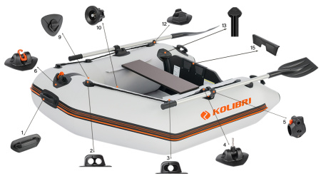 Надувний човен Kolibri KM-200