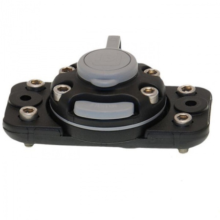 Замок FASTEN із монтажним майданчиком для встановлення на жорсткий борт (FFr444) (01.01.003.03.01) чорний