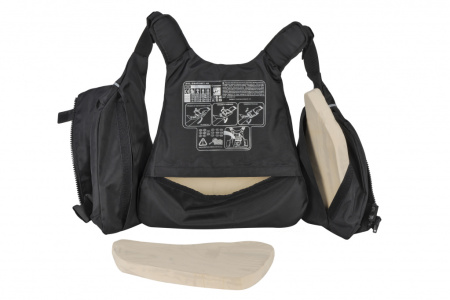 Жилет страхувальний Weekender (900D поліестер) чорний, M/L (YW1130 M/L)