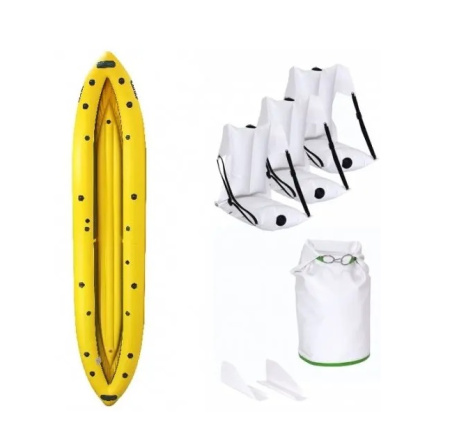 Байдарка Ладья Караван ЛБ-580К-3 комфорт жовто-зелена