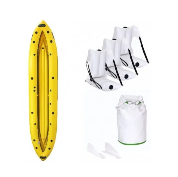 Байдарка Ладья Караван ЛБ-580К-3 комфорт жовто-зелена