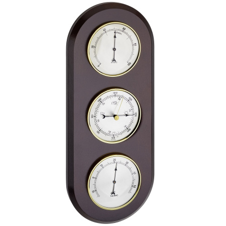 Метеостанція TFA "Classic" горіх, d=95/95/95 мм, 380х155 мм (20106403)