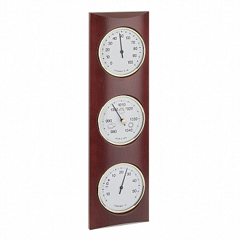 Метеостанція TFA "Classic" бук коричнево-червоний, d=81/81/81 мм, 350х105х40 мм (20102804)