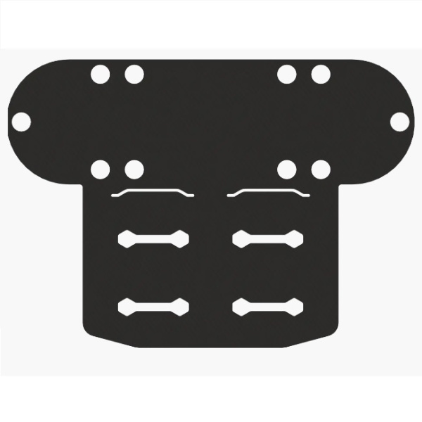 ПВХ кріплення FASTEN Pm150 тип MOLLE для кріплення сумок на площадку TRk150 (01.20.007.01.01)