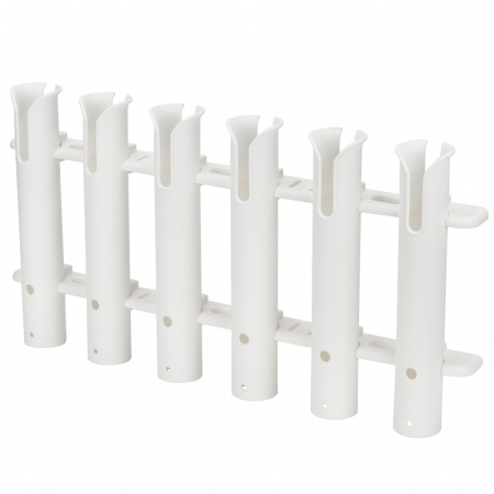 Тримач для 6-ти вудок Easterner пластиковий, білий (C12718-S)