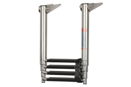 Телескопічні сходи AquaLand, нержавіюча сталь, 3 сходинки (1125582)