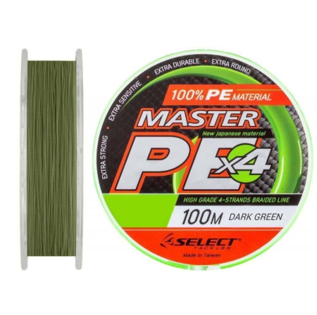 Шнур Select Master PE 100m (темно-зелений)