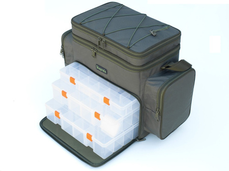 Сумка Shaptala фідерно спінінгова (з коробками) 56х40х26 см (СКФ2К) хакі