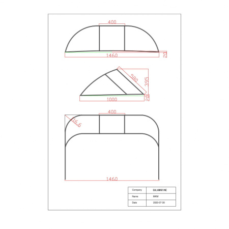 Вітрове скло Gala, матеріал акрил (MKM)