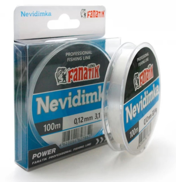 Волосінь Fanatik Невидимка 100 m діаметр 0,12 mm, 3,10 kg
