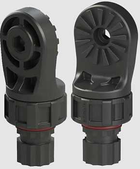 Адаптер FASTEN Ap221 чорний з системою подвійної фіксації зі шліцами 27.7° (01.17.043.01.01)