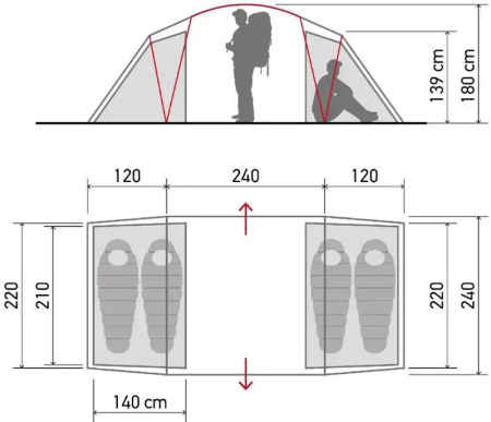 Намет Norfin Salmon 4 (NF-10409)