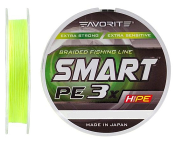 Шнур Favorite Smart PE 3x 150m (fl.yellow)