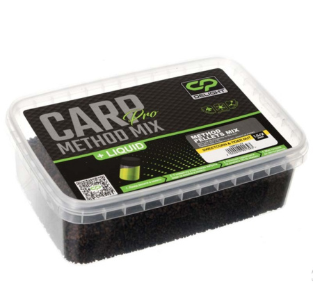 Прикормочний мікс Carp Pro Delight Method Pellets Mix 1.5/2мм Sweetcorn&Tiger Nut + Ліквід (CPMPST1,5-2)