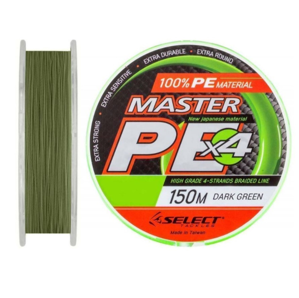 Шнур Select Master PE 150m (темно-зелений)