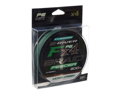 Шнур Flagman S-River PE Braid Hybrid F4 Feeder 300м Moss Green