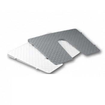 Транцева регулювальна пластина Lalizas, 450х360 мм, біла (195136)