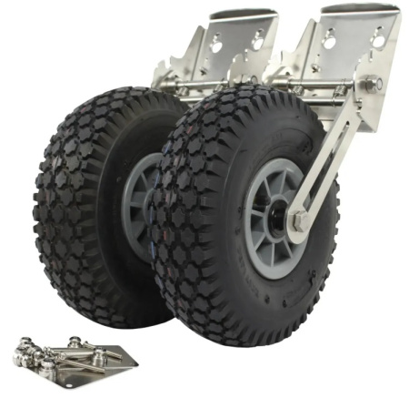 Колеса транцеві Kolibri металеві, комплект (13.017.21)