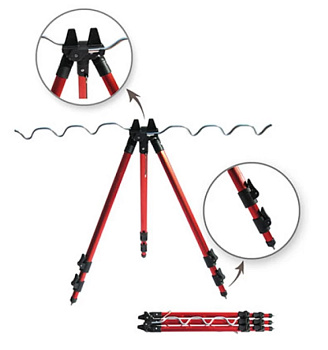 Підставка Fanatik для вудилищ Red