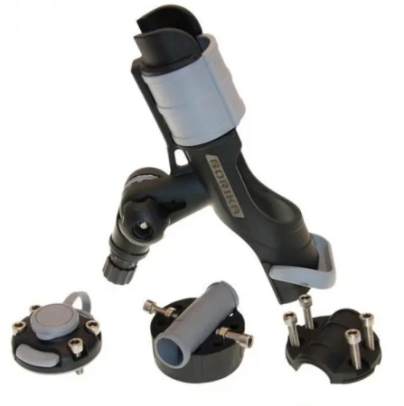 Тримач вудилища FASTEN з набором для встановлення на трубі 22, 25 мм (HTr213) (01.03.001.05.01) чорний