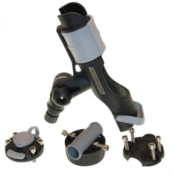 Тримач вудилища FASTEN з набором для встановлення на трубі 22, 25 мм (HTr213) (01.03.001.05.01) чорний