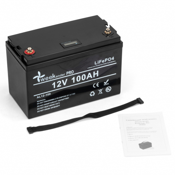 Акумулятор літій-залізо-фосфатний  Weekender Pro Lifepo4 12v 100Ah (AL 12-100)