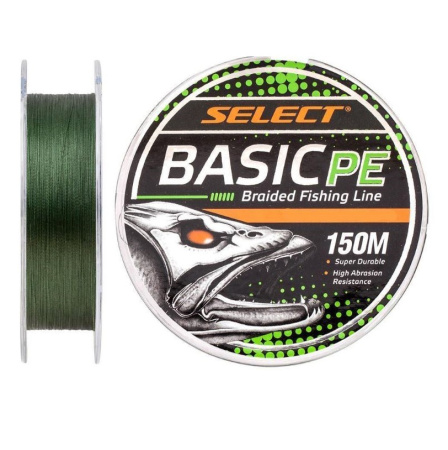 Шнур Select Basic PE 150m (темно-зелений)
