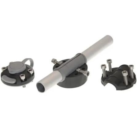 Замок та монтажний майданчик FASTEN для встановлення на трубу 22, 25 мм (FMr125) (01.01.008.02.01) чорний