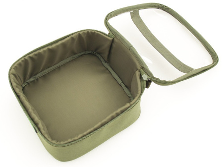 Сумка Shaptala з прозорою кришкою 20х20х10 см (ПП1) хакі