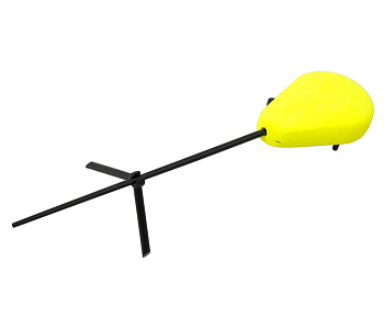 Вудка зимова Flagman Балалайка SK з пінопластовою ручкою жовтий (SK-Y)