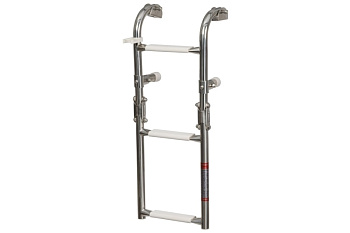 Сходи AquaLand складні, нержавіюча сталь, 1+2 сходинки (1101030)